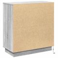 vidaXL LED komoda Sivý Sonoma 71 x 34,5 x 75 cm Kompozitné drevo