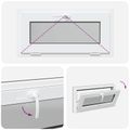 vidaXL Podkrovné okno RISOR 80 x 40 cm PVC a sklo