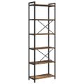 vidaXL Regál na knihy 60 x 30 x 189,5 cm Kompozitné drevo Staré drevo