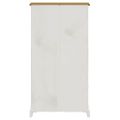vidaXL Knižnica, 4 poličky, mexická borovica Corona, biela 80x29x150cm