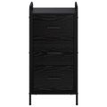 vidaXL Servírovacia skriňa Čierny dub 97 x 33 x 81 cm Kompozitné drevo