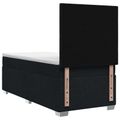 vidaXL Posteľ boxspring s matracom Čierna 100 x 200 cm Látka