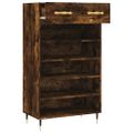 vidaXL Botník dymový dub 60x35x105 cm kompozitné drevo