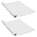 vidaXL Samolepiace fólie na dvere 2 ks biele drevo 210x90 cm PVC