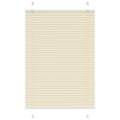 vidaXL plisovaná roleta krémová 100x100 cm Šírka látky 99,4 cm
