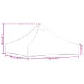 vidaXL Strecha na párty stan 2x2 m, biela 270 g/m²