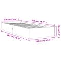 vidaXL Posteľ bez matraca voskovo hnedá 100x200 cm masívna borovica