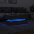 vidaXL Konferenčný stolík s LED osvetlením dub sonoma 90x50x40 cm