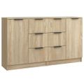 vidaXL Komody 2 ks dub sonoma 60x30x70 cm spracované drevo