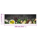 vidaXL Kuchynský koberec umývateľný Spices 45x150 cm zamat