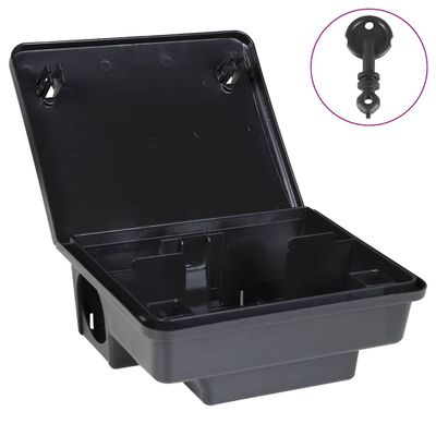 vidaXL Pasce na myši 4 ks čierne 23x19x9,5 cm