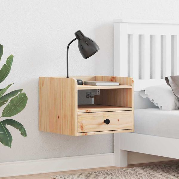 vidaXL Nočný stolík 2 ks Hnedá 38 x 36 x 29,5 cm Borovicový masív