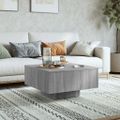 vidaXL Konferenčný stolík sivý sonoma 60x60x31,5 cm spracované drevo
