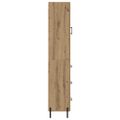 vidaXL Highboard Remeselný dub 34,5 x 34 x 180 cm Kompozitné drevo