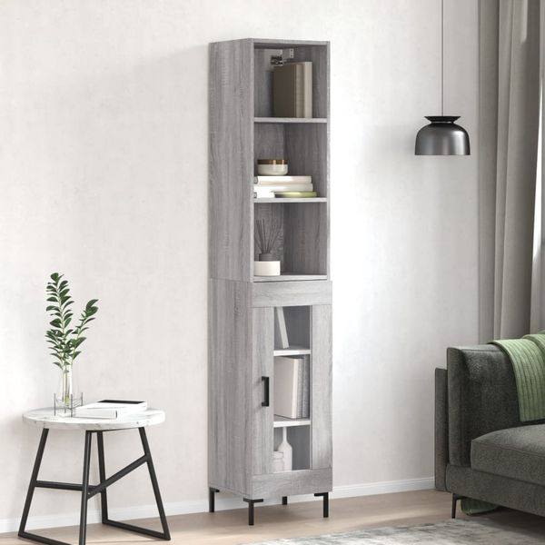 vidaXL Vysoká skrinka dub sonoma 34,5x34x180 cm spracované drevo