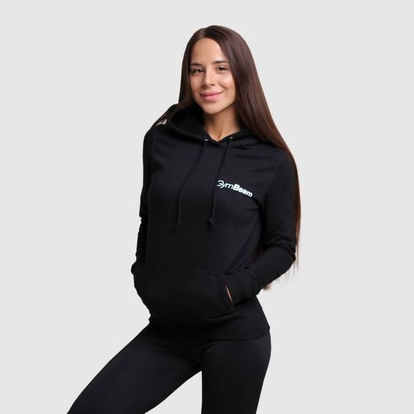 Dámska mikina PRO Hoodie Black - GymBeam, veľkosť M
