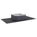 vidaXL Podložka pod bazén 420 x 220 x 0,1 cm Obdĺžnikový Čierna