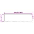 vidaXL Čipková záclona Biela 220 x 900 cm Polyester