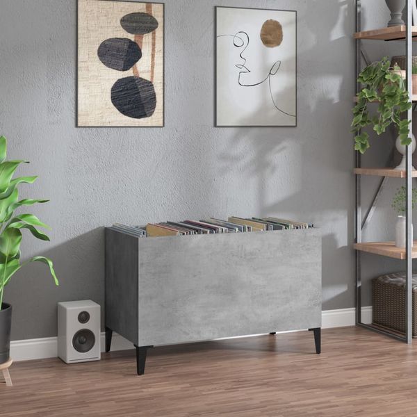 vidaXL Skrinka na platne betónovosivá 74,5x38x48 cm kompozitné drevo