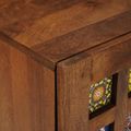 vidaXL Zavesený kabinet do kúpeľne s úložiskom Orech 38 x 33 x 48 cm