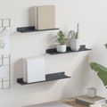 vidaXL Závesná polica 3 ks Antracit 40 x 9 x 2,5 cm Oceľ