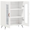 vidaXL Komoda lesklá biela 69,5x34x90 cm spracované drevo
