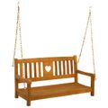 vidaXL Hojdačka do záhrady 2 -Seater 110 x 56 x 58 cm Prírodná