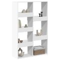 vidaXL Deliaca stena biela 100x33x155,5 cm kompozitné drevo