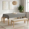 vidaXL Uterák na stôl Obdĺžnikový Svetlosivá 140 x 220 cm