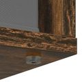 vidaXL Servírovacia skriňa Dymová dub 73,5 x 24 x 69,5 cm