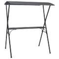 vidaXL Párty barový stôl so strieškou 175x150x207 cm antracitový oceľový