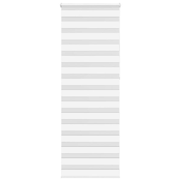 vidaXL Zebra roleta biela 90x230 cm šírka látky 85,9 cm polyester