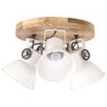 vidaXL Industriálna stropná lampa 25 W, biela 42x27 cm E27