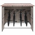 vidaXL Búda na bicykle 3 ks Hnedá 216 x 207 x 158 cm Kov