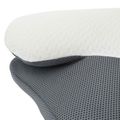 vidaXL Vankúš na krk Biely Pamäťová pena 57 x 36 x 13 cm