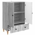 vidaXL Servírovacia skriňa Sivá sonoma 66 x 34,5 x 95 cm