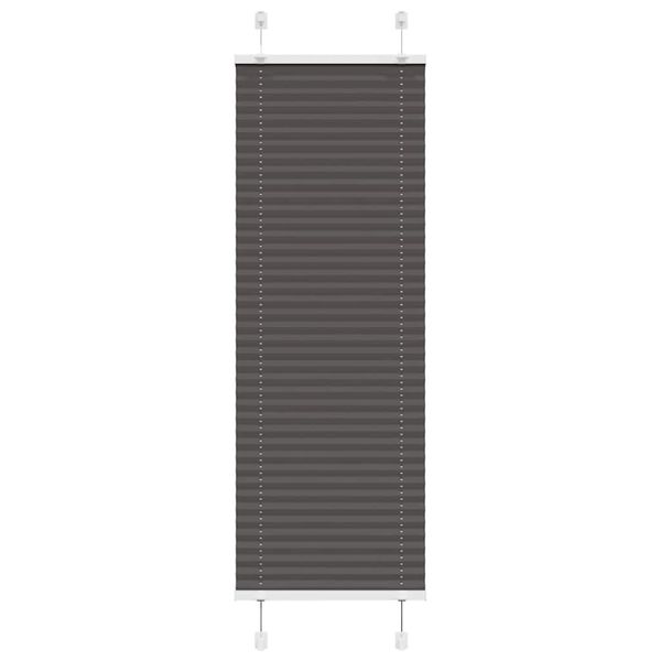 vidaXL plisovaná roleta čierna 45x100 cm Šírka látky 44,4 cm