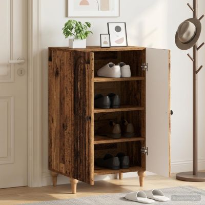 vidaXL Skriňa na topánky ALKMAAR 59,5 x 39,5 x 90 cm Kompozitné drevo