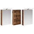 vidaXL Set kabinetov do kúpeľne 3 ks 140 x 14,5 x 70 cm