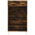 vidaXL Botník dymový dub 60x35x105 cm kompozitné drevo
