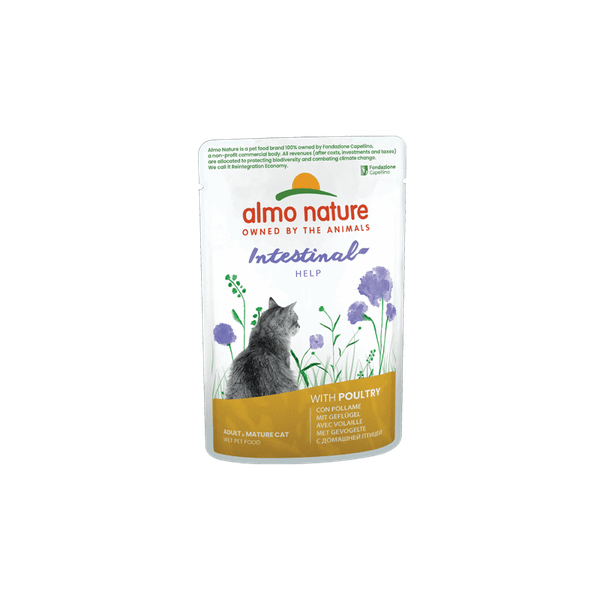 Almo Nature Intestinal - POULTRY kapsička pre mačky s tráviacimi ťažkosťami - hydina, 70g