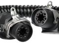 Propojovací spirálový EBS kábel 7pin TRAILER CABLE 14, 24V, 3,5m SIXTOL