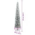 vidaXL Umelý vianočný stromček Zelená 270 cm PVC, oceľ a plast