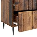 vidaXL Nočný stolík Staré drevo 62 x 34,5 x 49,5 cm Kompozitné drevo