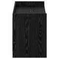 vidaXL Skriňa na topánky s úložiskom Čierny dub 100 x 39,5 x 51 cm