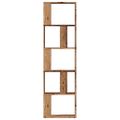 vidaXL Knižnica staré drevo 45x24x159 cm kompozitné drevo
