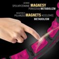 Sada masážnej obruče HMS HHM16 čiernej so závažím, magnetmi a počítadlom a zoštíhľujúceho pásu BR163