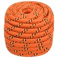 vidaXL Lodné lano oranžové 20 mm 50 m polypropylén