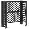 vidaXL Treláž na odpadky Antracitová 123 x 47 x 114 cm PP