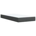 vidaXL Posteľný rám boxsping s matracom tmavosivý 80x200 cm látka